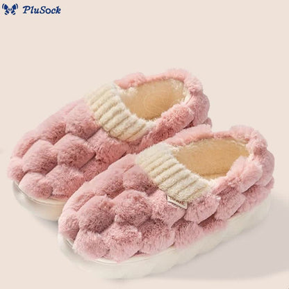 Plus Size Plush Square Slippers