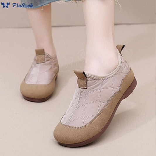 Plus Size Quilted Soft Slippers