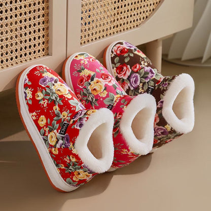 Plusock Plus Size Elegant flowers Slippers - image 5