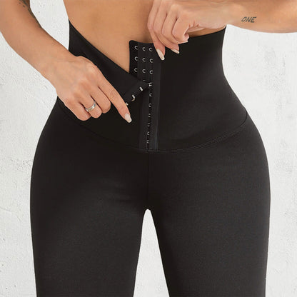 Plusock High Waist Sports Tummy Control Leggings - Black - 2XL - image 9