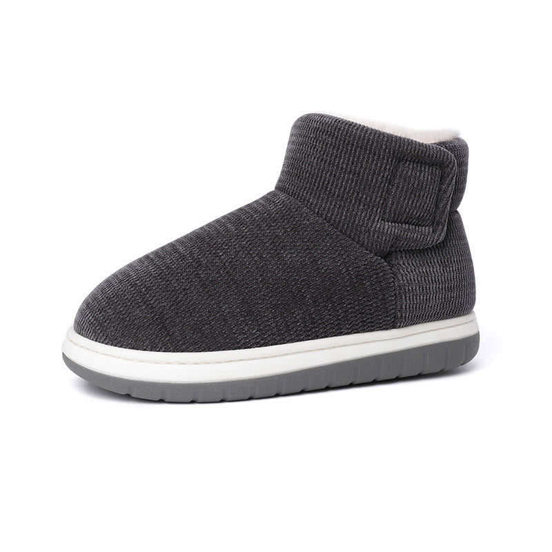 Plusock Plus Size Velcro Thicken Slippers - Grey - EU43-44(US9-10) - image 15