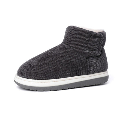 Plusock Plus Size Velcro Thicken Slippers - Grey - EU43-44(US9-10) - image 15