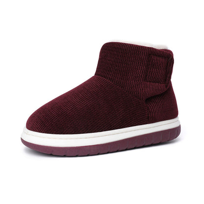 Plusock Plus Size Velcro Thicken Slippers - Wine - EU43-44(US9-10) - image 16