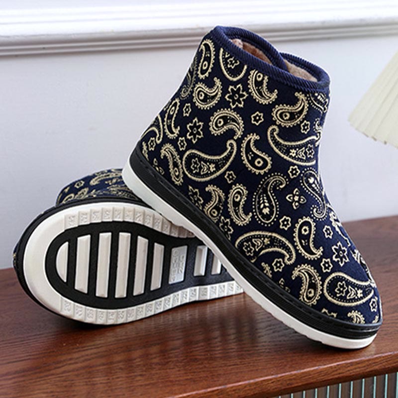 Plusock Plus Size Gold Embroidery Slippers - image 7