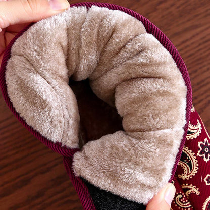 Plusock Plus Size Gold Embroidery Slippers - image 5