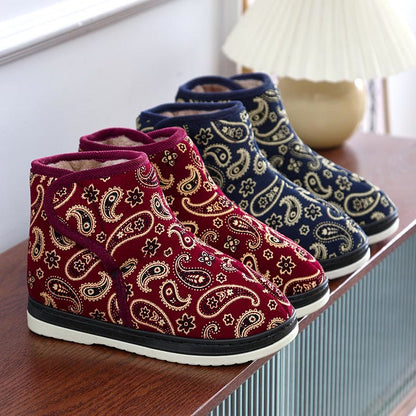 Plusock Plus Size Gold Embroidery Slippers - image 10