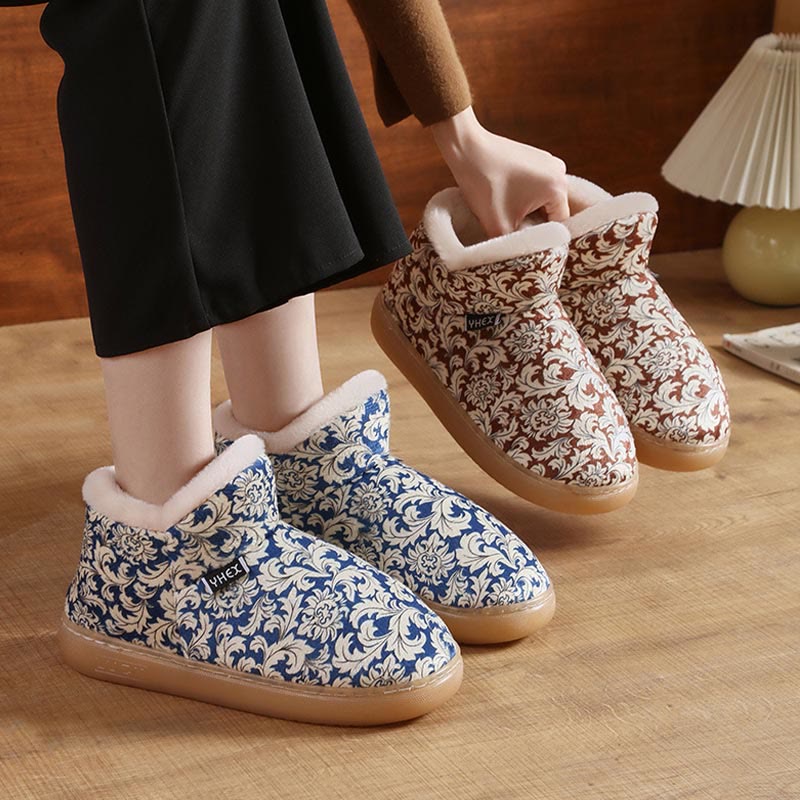 Plusock Plus Size Elegant Pattern Slippers - image 1