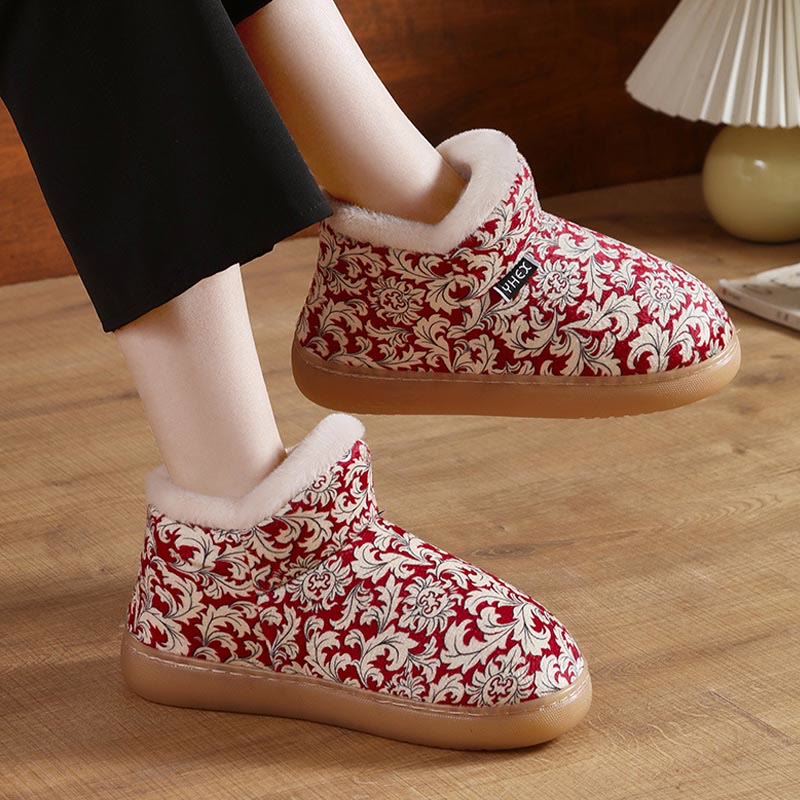 Plusock Plus Size Elegant Pattern Slippers - image 4