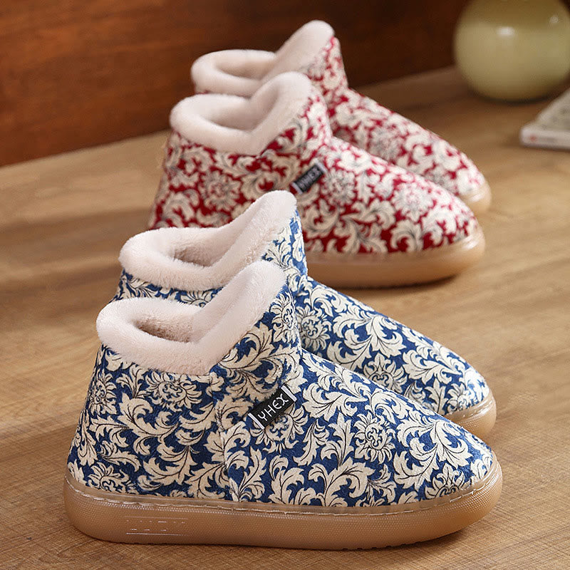 Plusock Plus Size Elegant Pattern Slippers - image 5