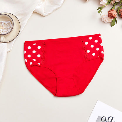 Plus Size Side Waist Print High Waist Panty(3 Packs)