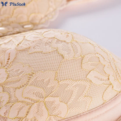 Plus Size Front Closure Lace Wire-Free Tank Bra