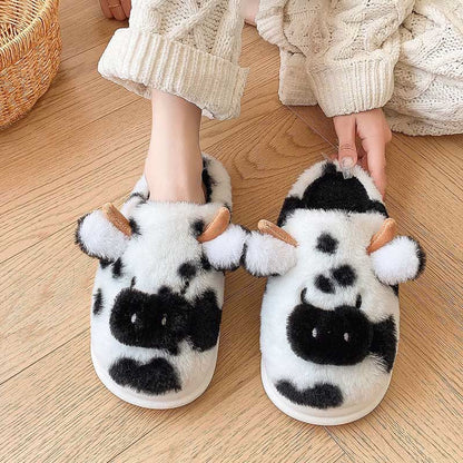 Plusock Plus Size Plush Cow Slippers - image 3
