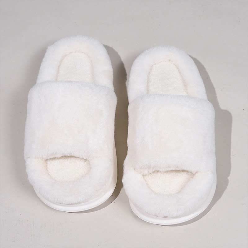 Plusock Plus Size All Season Cozy Slippers - White - EU44-45(US9-10) - image 9
