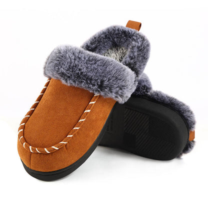 Plus Size Warm Lined Soft Floor Slippers