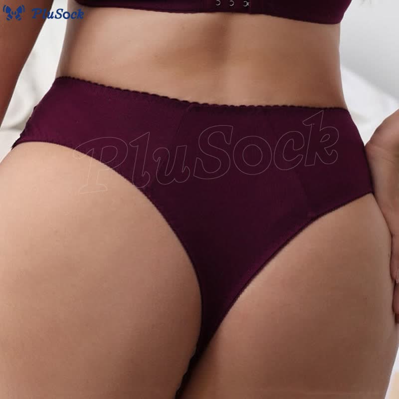 Plus Size Mid-rise Sexy Breathable Thong(2 Packs)