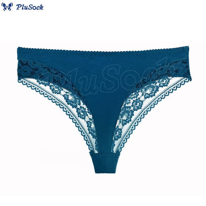 Plus Size Mid-rise Sexy Breathable Thong(2 Packs)