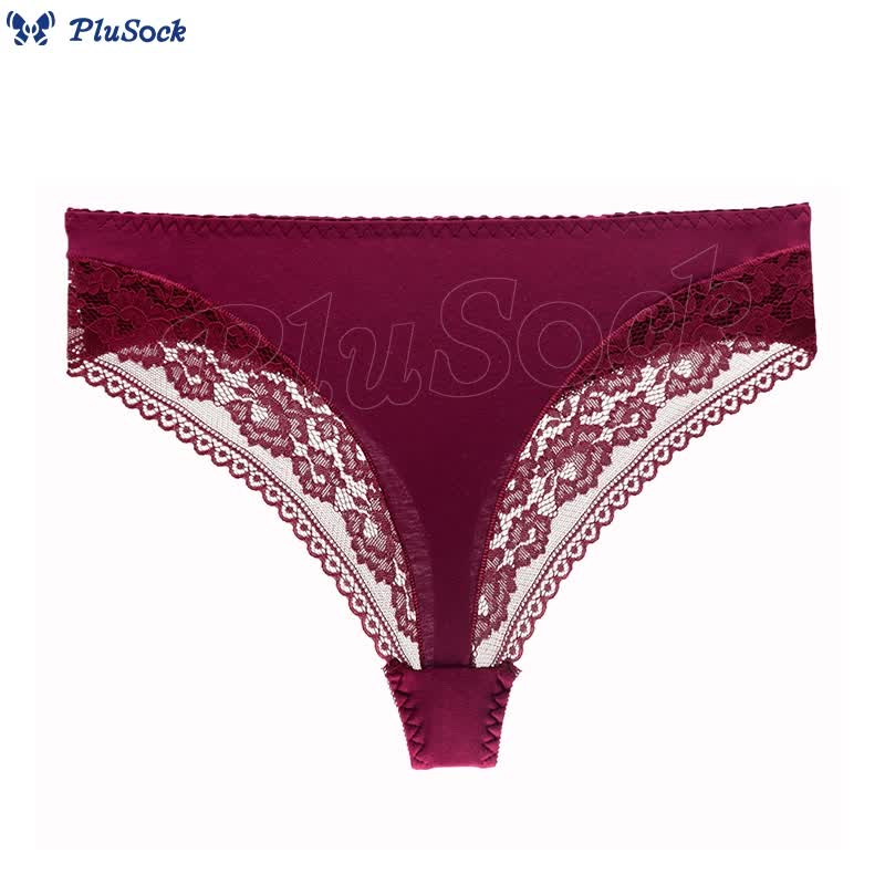 Plus Size Mid-rise Sexy Breathable Thong(2 Packs)