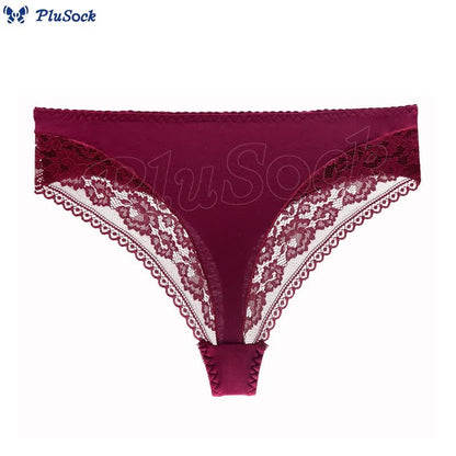 Plus Size Mid-rise Sexy Breathable Thong(2 Packs)