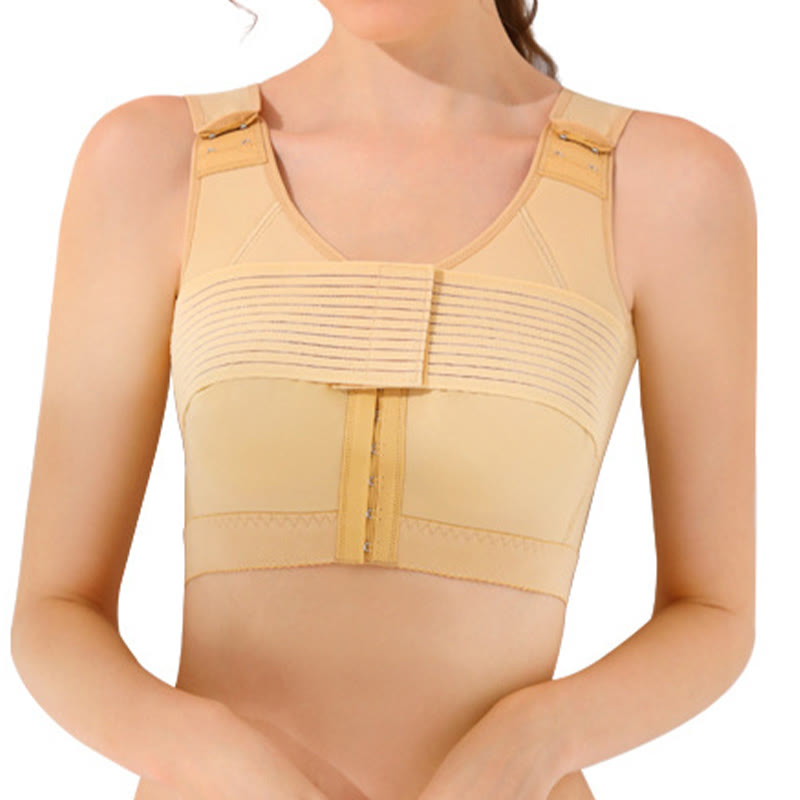 Plusock Post Surgery Breast Support Compression Vest - Nude - XS - image 7