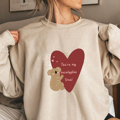 Plusock Plus Size Koala Bear Heart Sweatshirt