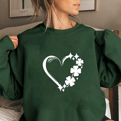 Plusock Plus Size Four Leaf Clover Sweatshirt