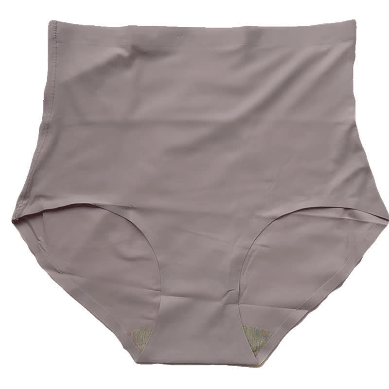 Plus Size High Waist Ice Silk Seamless Panty(3 Packs)