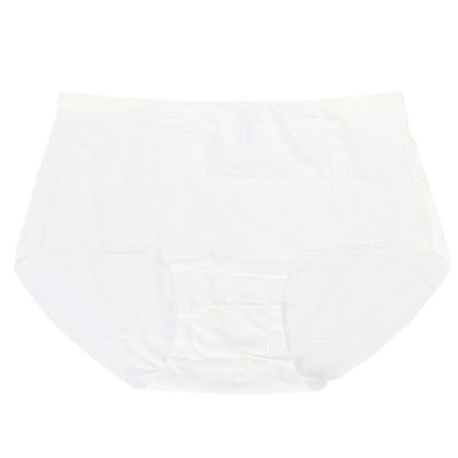 Plus Size Mid-rise Cotton Crotch Seamless Ice Silk Panty(3 Packs)