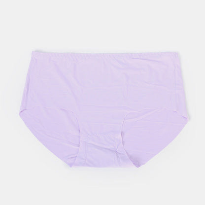Plus Size Mid-rise Cotton Crotch Seamless Ice Silk Panty(3 Packs)