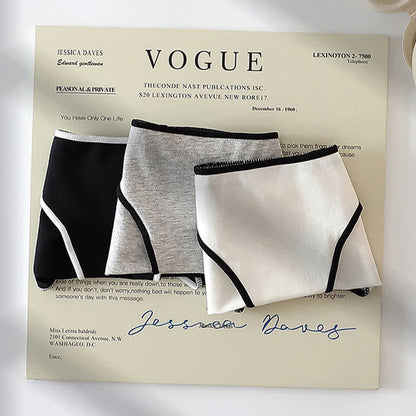 Plus Size Low Waist Breathable Panty(3 Packs)