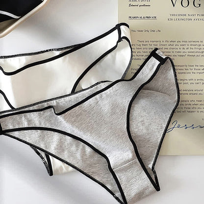Plus Size Low Waist Breathable Panty(3 Packs)