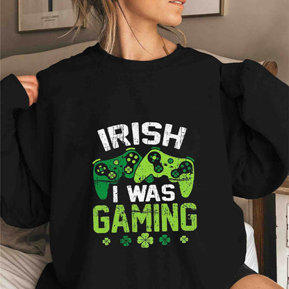 Plusock Plus Size I Was Gaming Sweatshirt