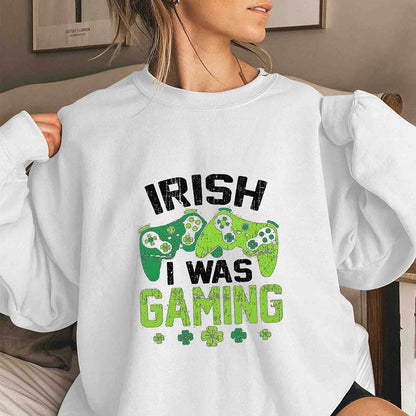 Plusock Plus Size I Was Gaming Sweatshirt