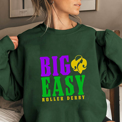 Plusock Plus Size Big Easy Roller Derby Sweatshirt