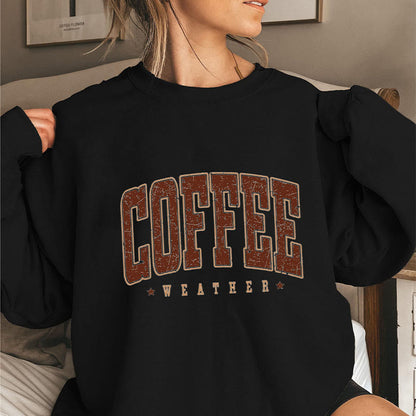 Plusock Plus Size Coffee Weather Sweatshirt