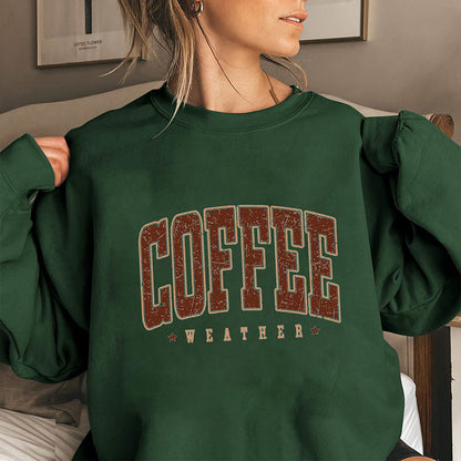 Plusock Plus Size Coffee Weather Sweatshirt