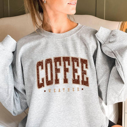 Plusock Plus Size Coffee Weather Sweatshirt