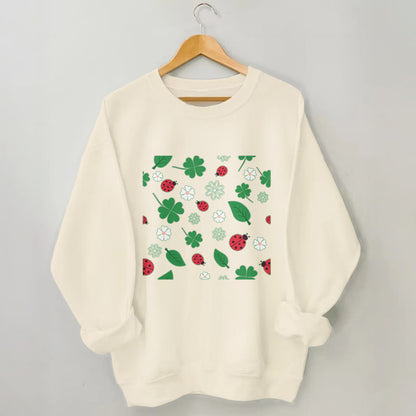Plusock Plus Size Seven Spotted Ladybug Sweatshirt