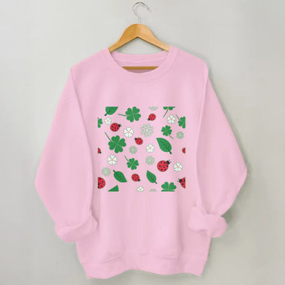 Plusock Plus Size Seven Spotted Ladybug Sweatshirt