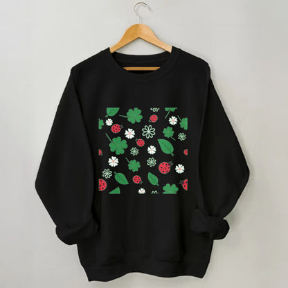 Plusock Plus Size Seven Spotted Ladybug Sweatshirt