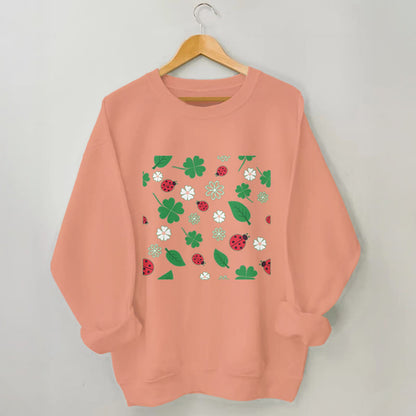 Plusock Plus Size Seven Spotted Ladybug Sweatshirt