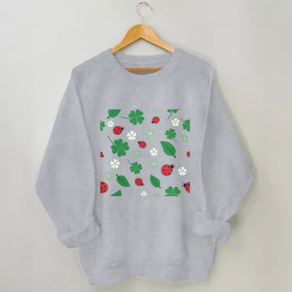 Plusock Plus Size Seven Spotted Ladybug Sweatshirt