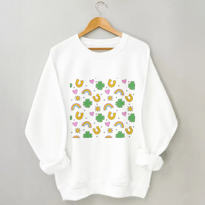 Plusock Plus Size Pink Heart Sweatshirt