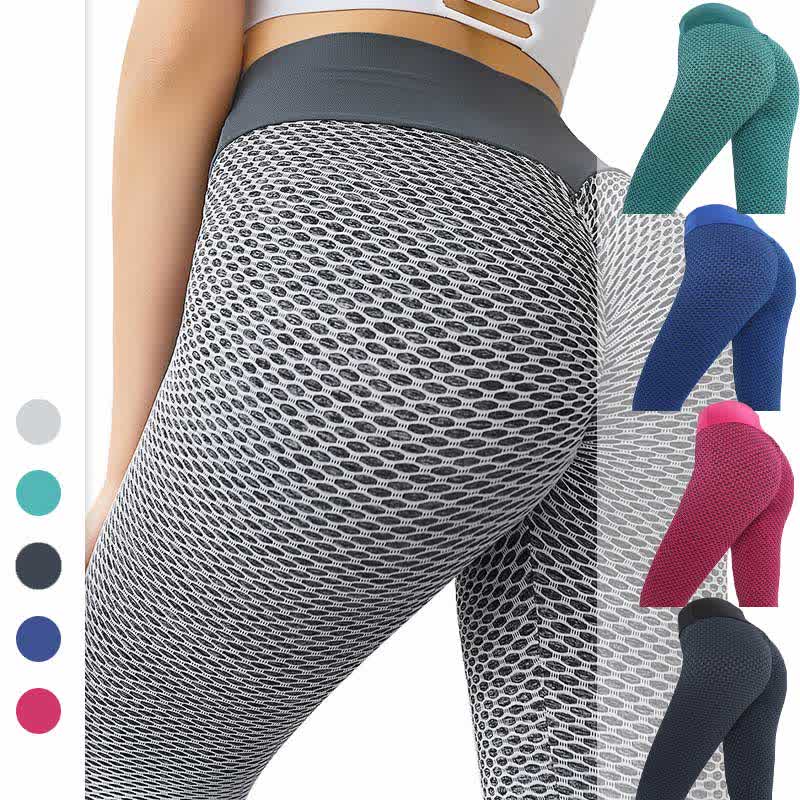 Plusock High Waist Honeycomb Yoga Fitness Legging - image 0