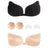 Plusock Anti-exposure Invisible Push Up Sticky Bra Set