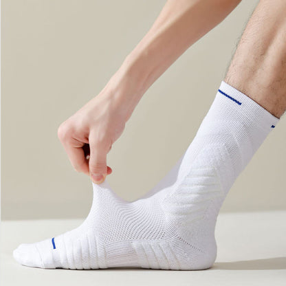 Plus Size Anti Friction Quarter Compression Socks(6 Pairs)