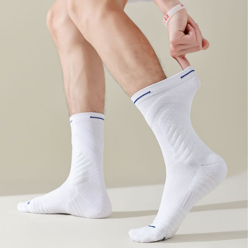 Plus Size Anti Friction Quarter Compression Socks(6 Pairs)