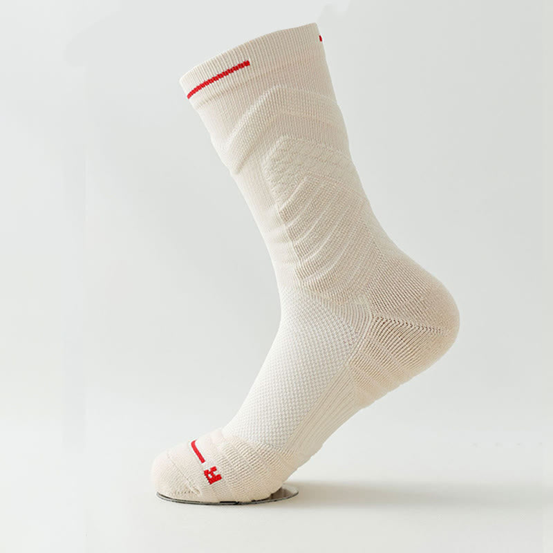 Plus Size Anti Friction Quarter Compression Socks(6 Pairs) - Apricot - EU40-44(US7-10) - image 16