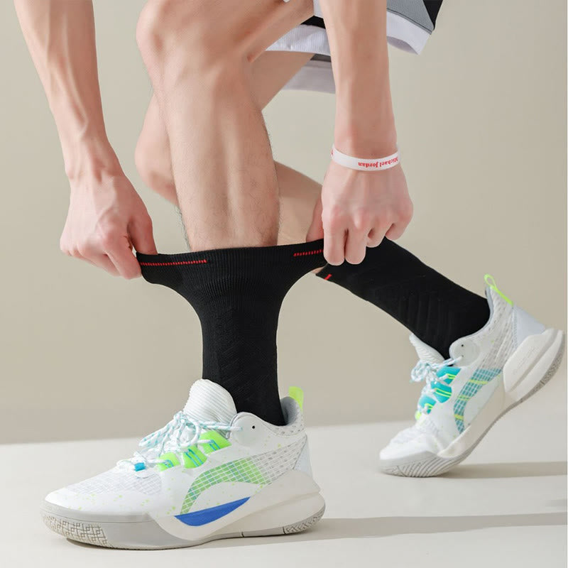 Plus Size Anti Friction Quarter Compression Socks(6 Pairs) - image 2