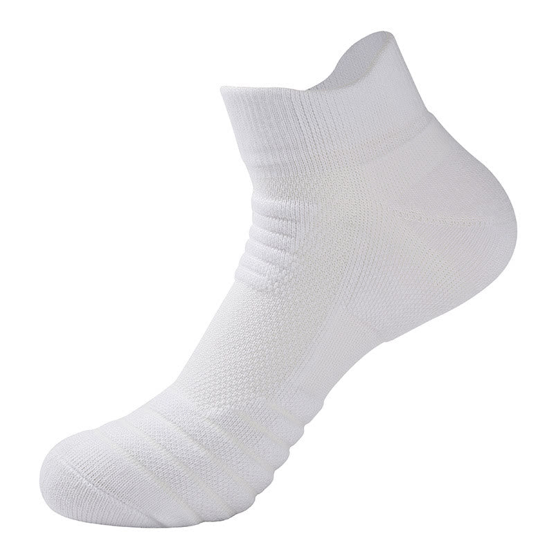 Plusock Thicker Towel Ankle Compression Socks(6 Pairs) - White - EU39-45(US6-11) - image 7