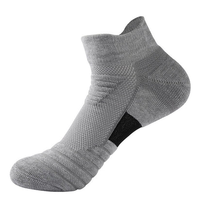 Plusock Thicker Towel Ankle Compression Socks(6 Pairs) - Grey - EU39-45(US6-11) - image 5